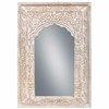 Wall mirror Alexandra House Living Cream 6 x 60 x 87 cm Rectangular