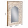 Настенное зеркало Alexandra House Living Кремовый 6 x 60 x 87 cm Прямоугольный