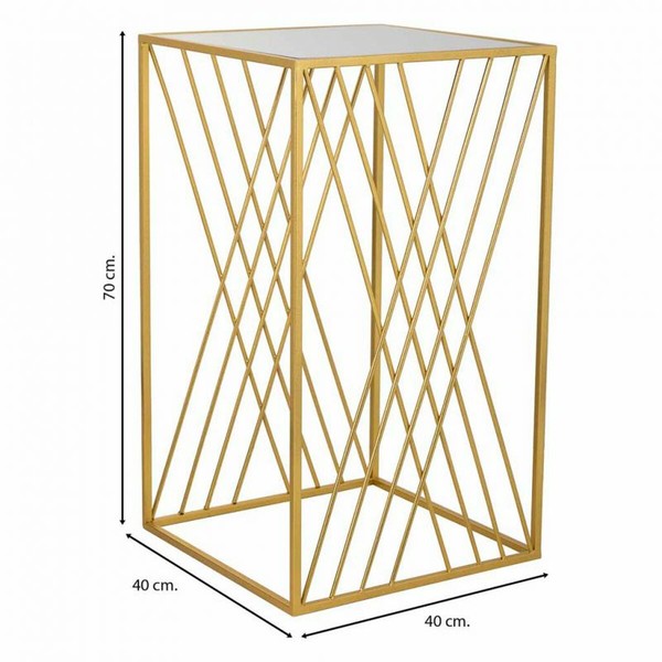 Corner table Alexandra House Living Gold 40 x 70 x 40 cm