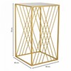 Kampinis stalas Alexandra House Living Auksas 40 x 70 x 40 cm