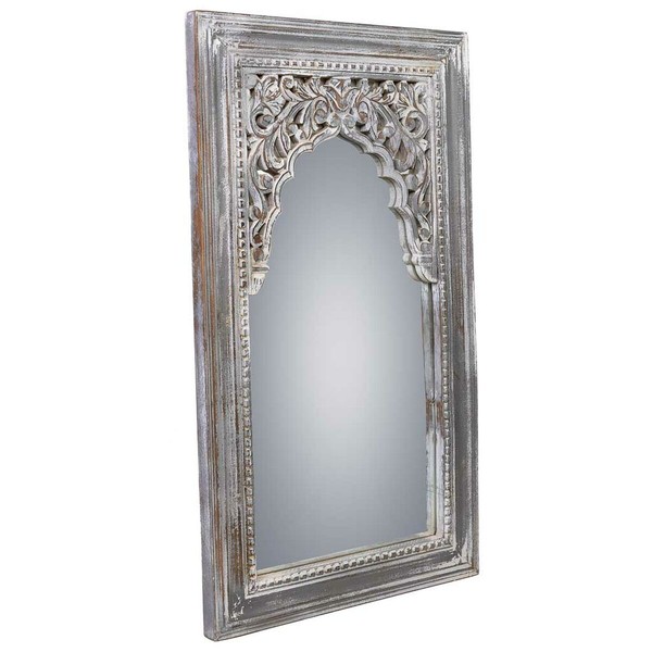 Wall mirror Alexandra House Living White 5 x 107 x 60 cm Rectangular