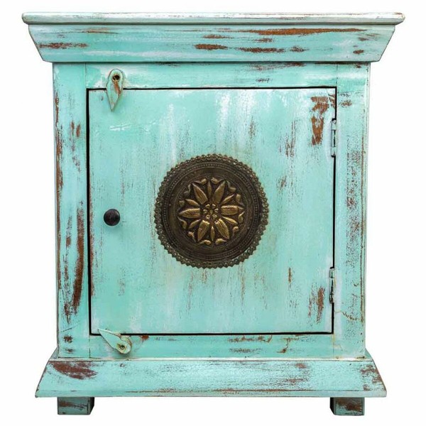 Ночной столик Alexandra House Living Чёрный Зеленый 35 x 60 x 55 cm