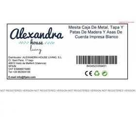 Ночной столик Alexandra House Living Белый 41 x 41 x 61 cm