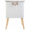 Nightstand Alexandra House Living White 41 x 41 x 61 cm