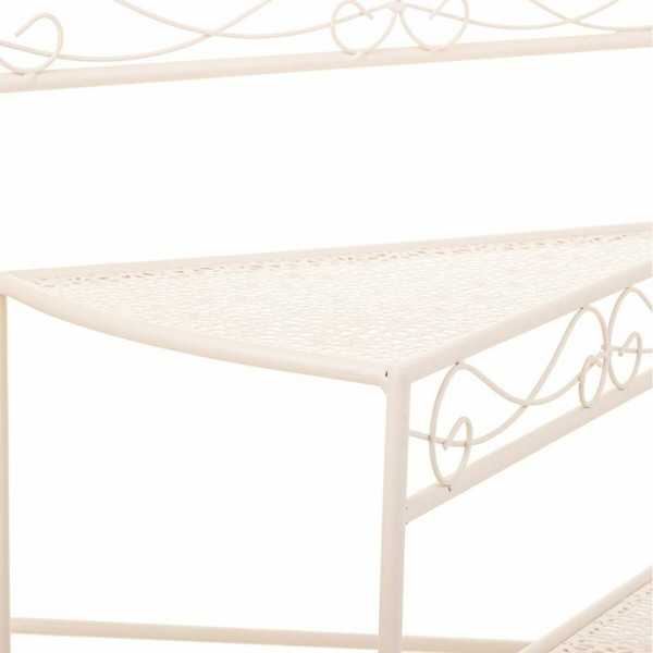 Gėlių vazonų stovas Alexandra House Living Balta Metalinis Geležis 25 x 37 x 59 cm