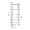 Grāmatu veikals Alexandra House Living Balts Koks MDP 57 x 155 x 25 cm 5 Planken