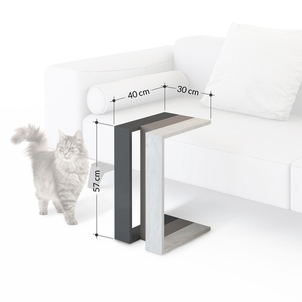 Šoninis staliukas Alexandra House Living Medžio MDP 30 x 57 x 40 cm