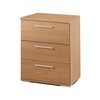 Yöpöytä Alexandra House Living Kirsikkapuu Metalli Puu MDP 41 x 62 x 35 cm 3 laatikkoa