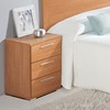 Ночной столик Alexandra House Living Вишневое дерево Металл Деревянный MDP 41 x 62 x 35 cm 3 ящика