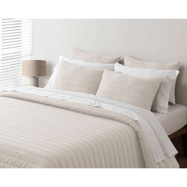 Bedspread (quilt) Pierre Cardin LINO Beige Super king 270 x 270 cm