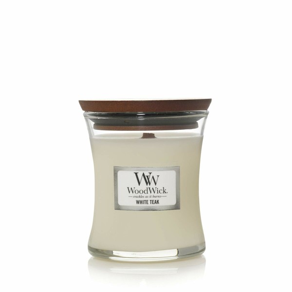 Aromātiska svece Woodwick Core Mini White Teak 85 g