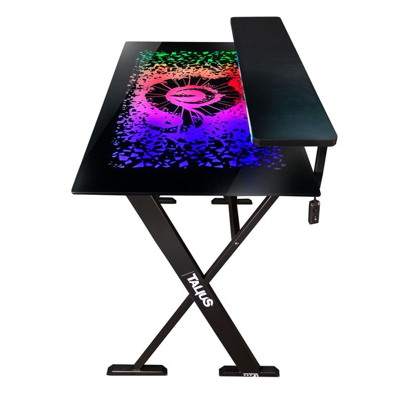 Galds Gaming Talius Warship X1 120 x 60 x 76 cm Melns Tērauds
