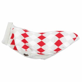Dog Jumper Trixie White Red Grey M