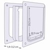 Cat Flap Trixie White Plastic 30 × 36 CM