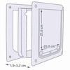 Cat Flap Trixie White Plastic 25 × 29 CM