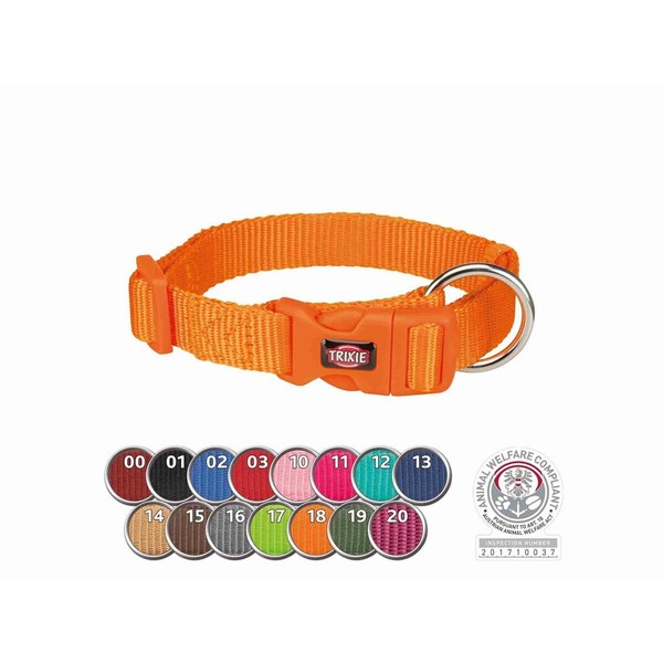 Dog collar Trixie New Premium Graphite XS/S 22-35 cm