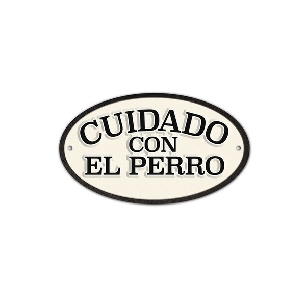 Badge Magnet & Steel Cuidado con el Perro 16,3 x 9,5 cm