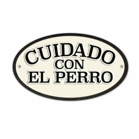 Lenta Magnet & Steel Cuidado con el Perro 16,3 x 9,5 cm