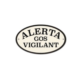 Lenta Magnet & Steel Alerta Gos Vigilant 16,3 x 9,5 cm