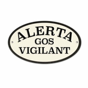 Lenta Magnet & Steel Alerta Gos Vigilant 16,3 x 9,5 cm