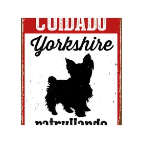 Lenta Magnet & Steel Cuidado Yorkshire Patrullando 14,8 x 21 cm