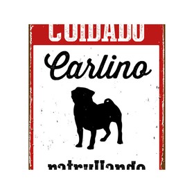 Lenta Magnet & Steel Cuidado Carlino Patrullando 14,8 x 21 cm