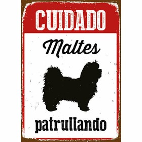 Lenta Magnet & Steel Cuidado Maltés Patrullando 14,8 x 21 cm