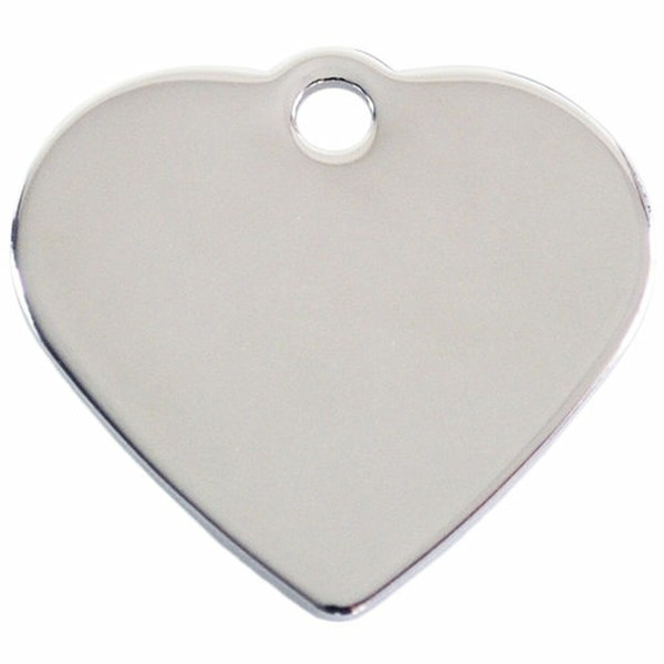 Identification plate for collar Imarc Heart Silver