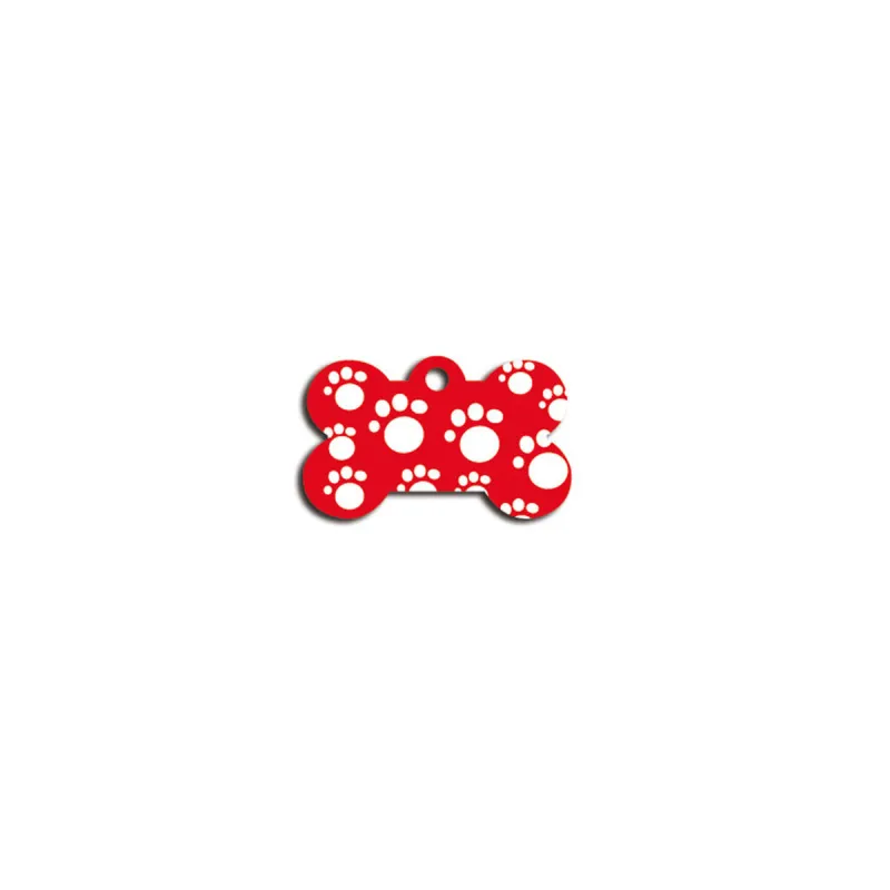 Identification plate for collar Imarc Bone Red