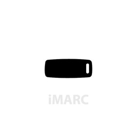 Фирменная табличка для ожерелья Imarc Baggage Чёрный