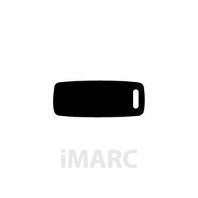 Фирменная табличка для ожерелья Imarc Baggage Чёрный