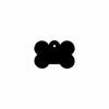 Identification plate for collar Imarc Bone Black