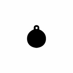 Apykaklės identifikavimo lentelė Imarc Circle Juoda