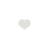 Identification plate for collar Imarc Heart White