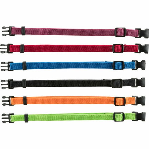 Собачий ошейник Trixie Чёрный Красный Синий кобальт Яблоко S/M 17-25 cm (6 штук)