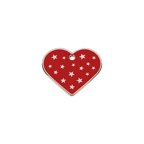 Identification plate for collar Imarc PetScribe Passion Red Silver
