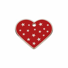 Identification plate for collar Imarc PetScribe Passion Red Silver