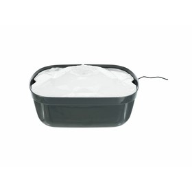 Lemmikin Juomalähde Trixie Polygon Valkoinen Harmaa Silikoni Melamiini 2,5 L 28 x 11 x 22 cm