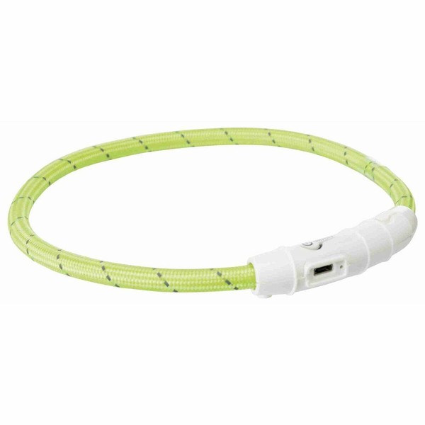 LED mājdzīvnieku kaklasiksna Trixie Zaļš M/L