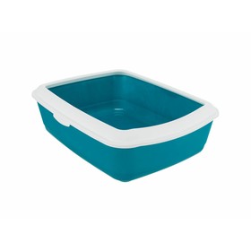 Cat Litter Box Trixie Classic Blue White Plastic 37 × 15 × 47 cm