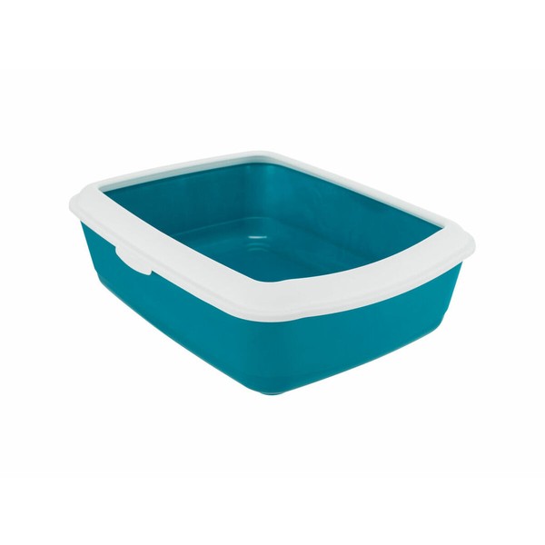 Cat Litter Box Trixie Classic Blue White Plastic 37 × 15 × 47 cm