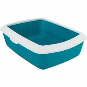 Cat Litter Box Trixie Classic Blue White Plastic 37 × 15 × 47 cm