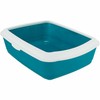 Kačių kraiko dėžutė Trixie Classic Mėlyna Balta Plastmasinis 37 × 15 × 47 cm