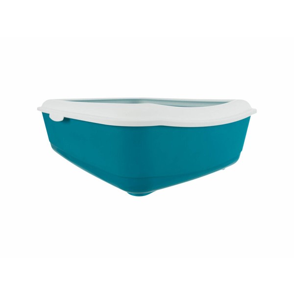 Cat Litter Box Trixie Classic Blue White Plastic 37 × 15 × 47 cm