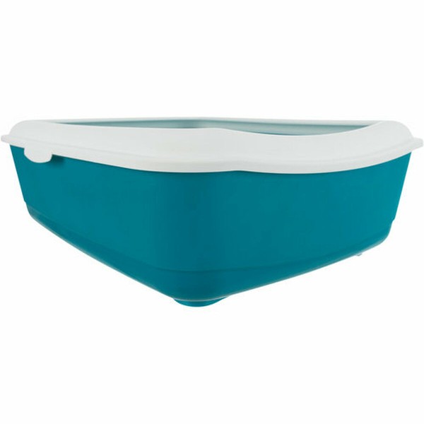 Cat Litter Box Trixie Classic Blue White Plastic 37 × 15 × 47 cm