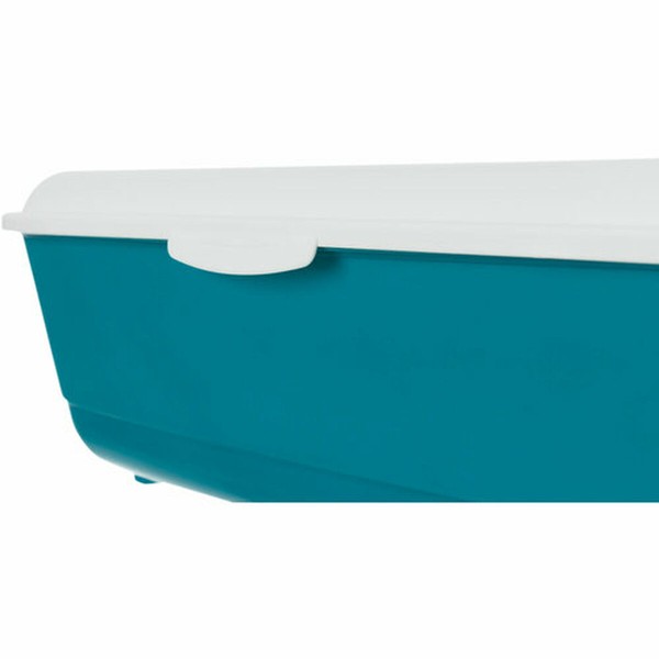 Cat Litter Box Trixie Classic Blue White Plastic 37 × 15 × 47 cm