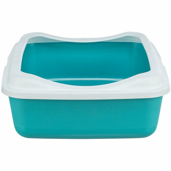 Cat Litter Box Trixie Classic Blue White Plastic 37 × 15 × 47 cm