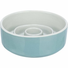 Koiran ruoka-annostelija Trixie Slow Feeding Sininen Harmaa Ø 17 cm 900 ml