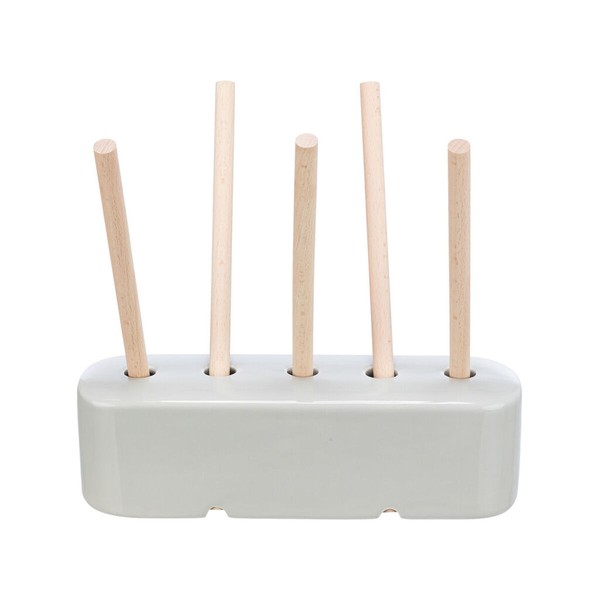 Feeder Trixie Grey Wood Ceramic 26 × 23 × 17 CM Hay