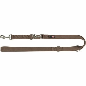 Adjustable dog leash Trixie Premium Hazelnut L/XL